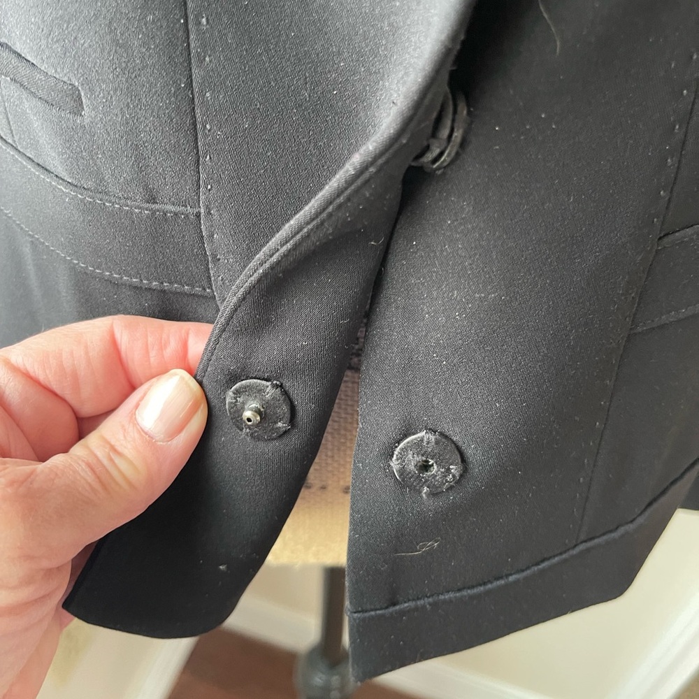 Elie Tahari Ruffle Collar Jacket Blazer 12P - Picture 6 of 8